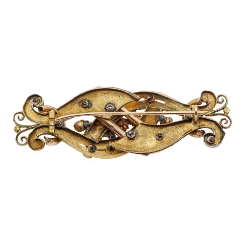 COLECCIÓN DE BROCHES DE FLES. DEL S.XIX