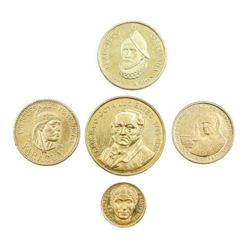 CINCO MONEDAS DE ORO