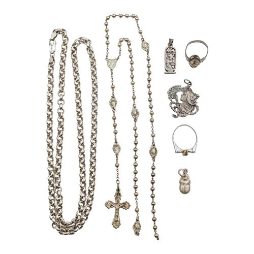 LOTE DE JOYAS DE PLATA