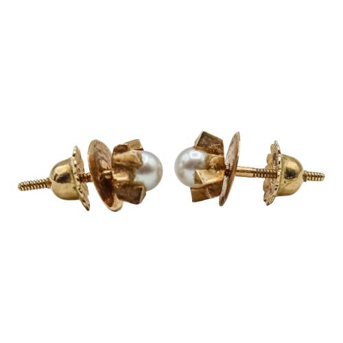PENDIENTES DE NIÑA CON PERLA
