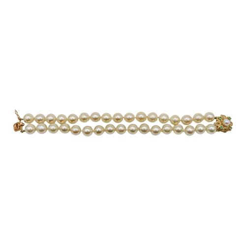 PULSERA DE PERLAS DE MEDIADOS S.XX