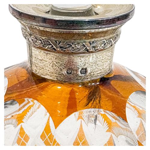 CONJUNTO DE PIEZAS DE CRISTAL Y PLATA AÑOS 70