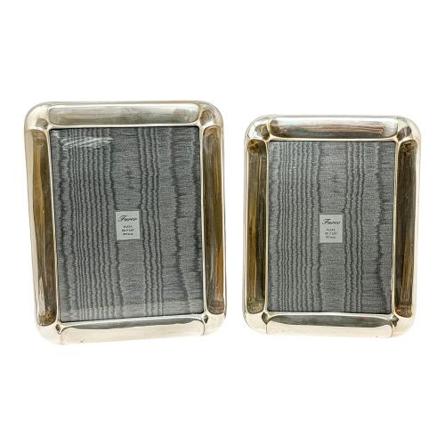 DOS MARCOS PORTAFOTOS DE PLATA DEL ÚLTIMO CUARTO DE S. XX