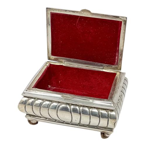 PEQUEÑA SALVILLA Y CAJITA DE PLATA AÑOS 60