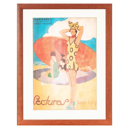 TRES LITOGRAFÍAS DECORATIVAS ENMARCADAS