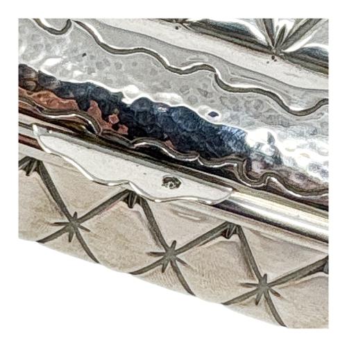 CAJA JOYERO EN PLATA DE MEDIADOS DE SIGLO XX