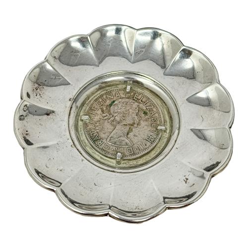 CINCO PEQUEÑOS CENTRITOS EN PLATA DE MEDIADOS DE SIGLO XX