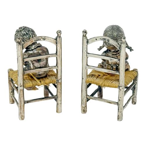 DOS FIGURITAS DE  PLATA DEL ÚLTIMO TERCIO DE SIGLO XX