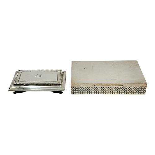 DOS CAJITAS EN PLATA DEL ÚLTIMO TERCIO DE SIGLO XX
