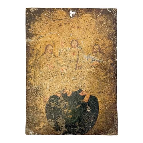 TRES EXVOTOS COLONIALES DEL SIGLO XIX