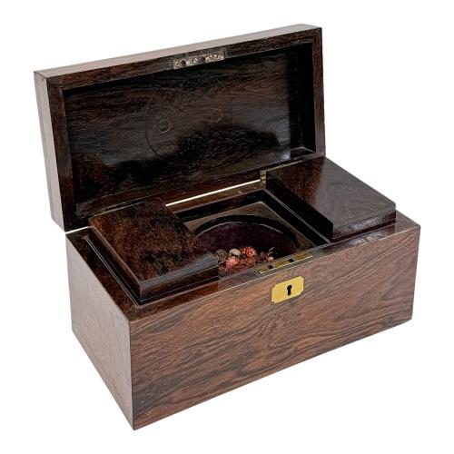 CAJA DE TÉ INGLESA DEL S.XIX