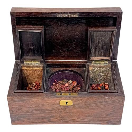 CAJA DE TÉ INGLESA DEL S.XIX