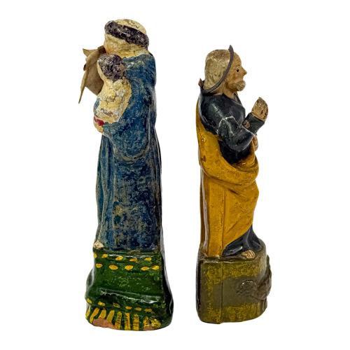 DOS FIGURAS DE TERRACOTA DE FINALES DE SIGLO XIX