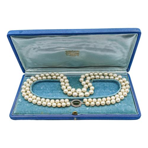 COLLAR PERLAS CULTIVADAS DE LOS AÑOS 40-50