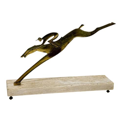 FIGURA DE JINETE A CABALLO DE MEDIADOS DE SIGLO XX