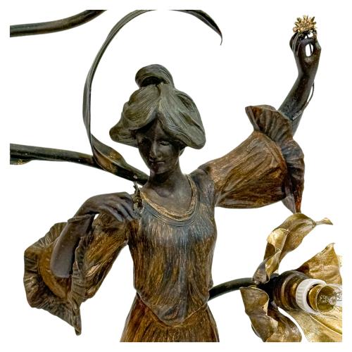"MARGUERITES" LAMPARA ART NOUVEAU DE PRINCIPIOS DEL S.XX