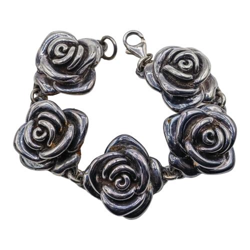 PULSERA CON ROSAS