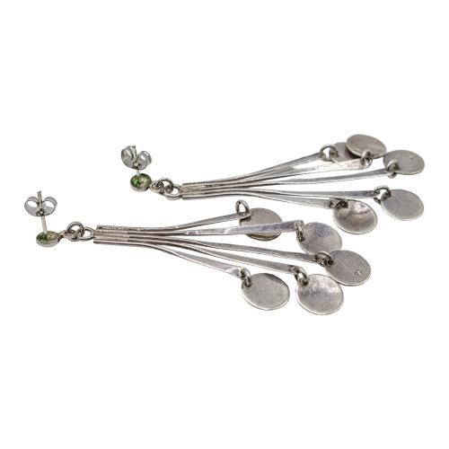 PENDIENTES LARGOS DE PLATA