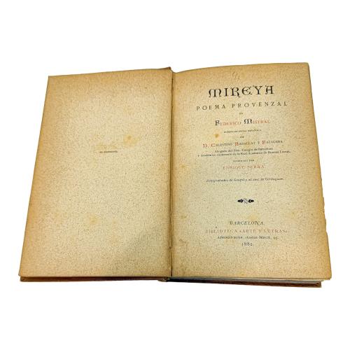MIREYA; POEMA PROVENZAL