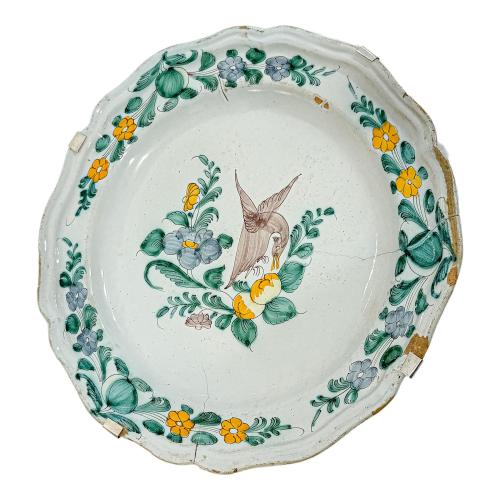 PLATO DE CERÁMICA ITALIANA DEL SIGLO XVIII