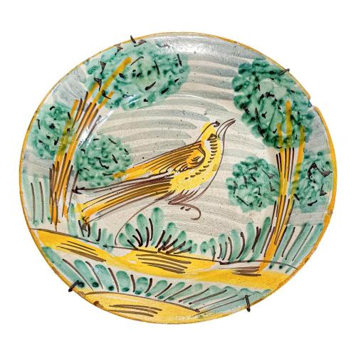 PLATO DE CERÁMICA ITALIANA SIGLO XVIII-XIX