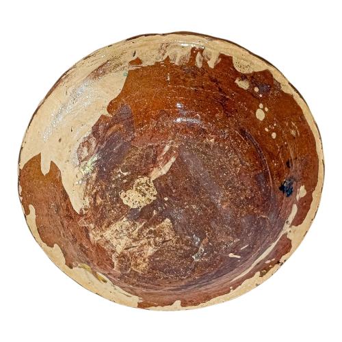 PLATO DE CERÁMICA POPULAR CATALANA SIGLO XIX