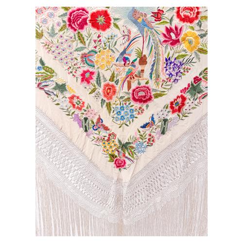 MANTÓN DE MANILA DE LA PRIMER MITAD DEL S.XX