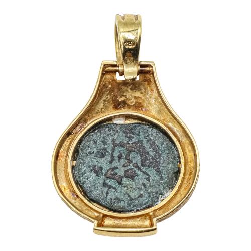 COLGANTE CON MONEDA ROMANA