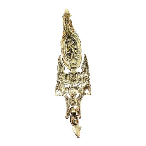 COLGANTE "ARRECADA" CON ESMERALDAS Y DIAMANTES, DEL S.XIX