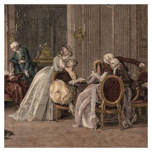 PAREJA DE LITOGRAFÍAS FRANCESAS DEL PRIMER TERCIO S.XX