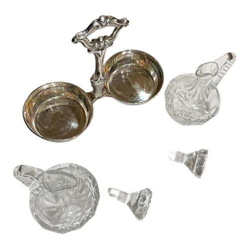 VINAGRERAS PLATA Y CRISTAL DEL ÚLTIMO CUARTO DEL S.XX
