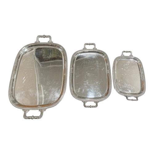 TRES BANDEJAS PLATA DEL ÚLTIMO TERCIO DEL S.XX