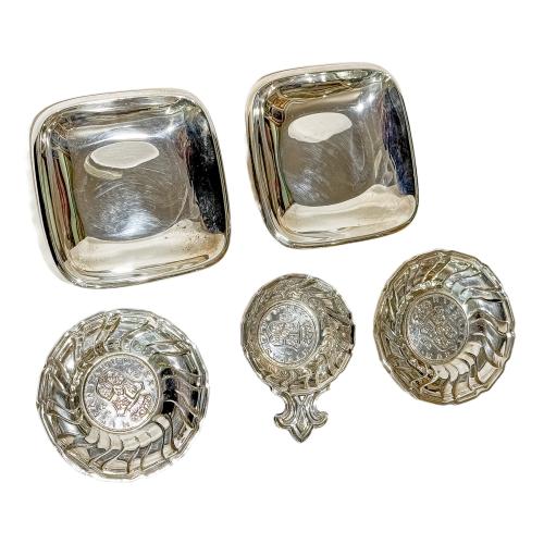 CINCO CENTRITOS EN PLATA DEL ÚLTIMO CUARTO DEL S.XX
