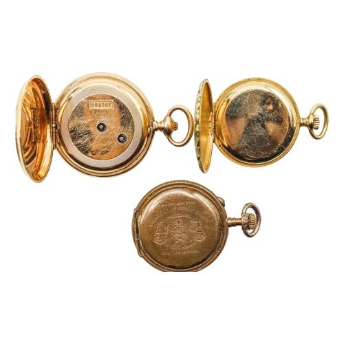 TRES RELOJES DE BOLSILLO DE DAMA, DEL S.XIX