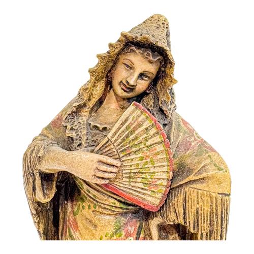 PAREJA DE FIGURAS EN TERRACOTA  DE LA PRIMERA MITAD DE S. XX