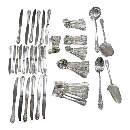 CUBERTERÍA DE PLATA DE MEDIADOS DE SIGLO XX