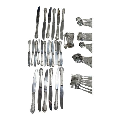 CUBERTERÍA DE PLATA DE MEDIADOS DE SIGLO XX