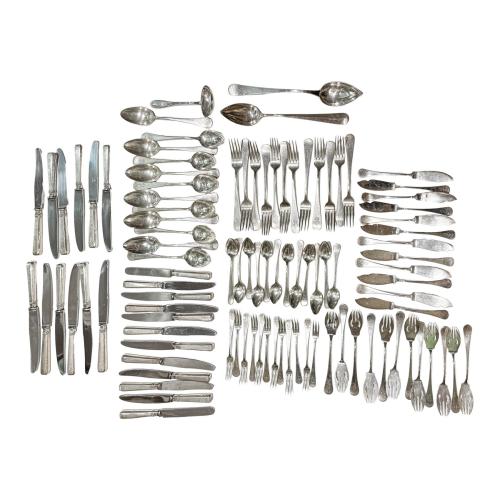 CUBERTERÍA EN PLATA DE PRINCIPIOS DEL S.XX