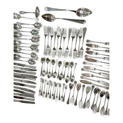 CUBERTERÍA EN PLATA DE PRINCIPIOS DEL S.XX