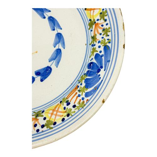PLATO DE CERÁMICA DE MANISES DE PRINCIPIOS DE S. XIX