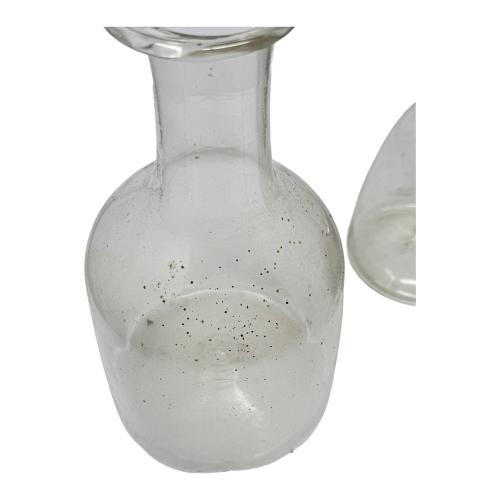 DOS BOTELLAS DE CRISTAL DEL S.XIX