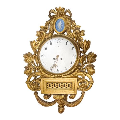 RELOJ DE PARED GUSTAVIANO DE PPS. DEL S.XIX