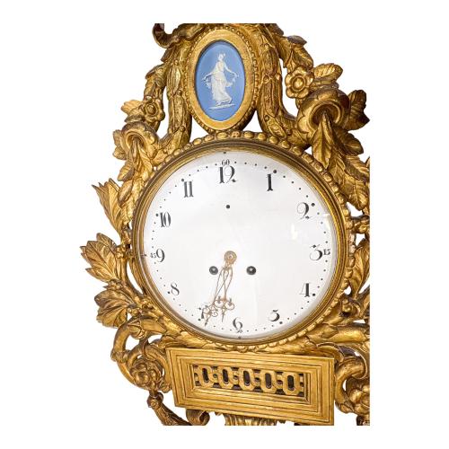RELOJ DE PARED GUSTAVIANO DE PPS. DEL S.XIX