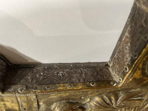 CRUZ PROCESIONAL O DE ALTAR ITALIANA DEL SIGLO XIV