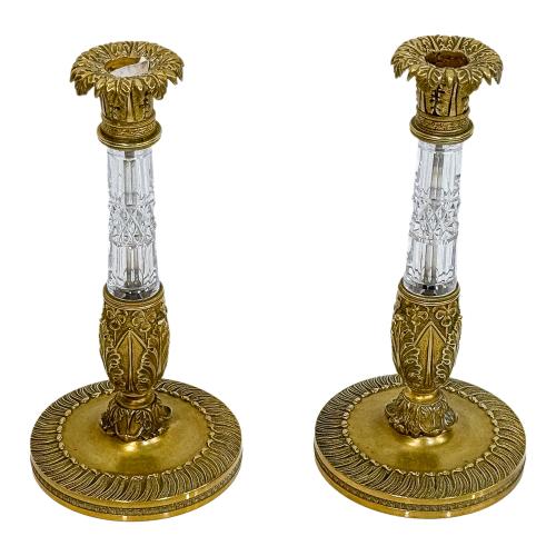 PAREJA DE CANDELEROS FRANCESES S.XIX