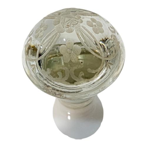 CONJUNTO LICORERO EN CRISTAL Y PLATA DEL PRIMER TERCIO S.XX