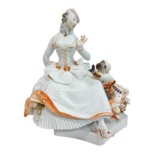 FIGURA MEISSEN PAUL SCHEURIG PRIMERA MITAD DEL S.XX
