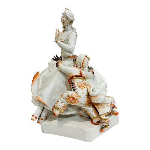 FIGURA MEISSEN PAUL SCHEURIG PRIMERA MITAD DEL S.XX