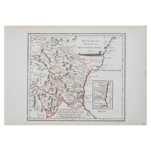 TRES MAPAS DEL REINO DE VALENCIA DEL SIGLO XVIII