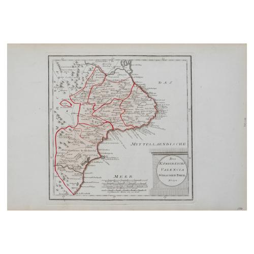 TRES MAPAS DEL REINO DE VALENCIA DEL SIGLO XVIII